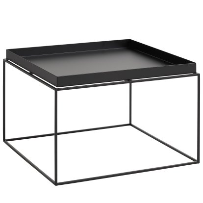 Tray Tables, H 35/39 x W 60 x D 60 cm, Black