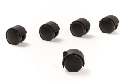 Castors for Kevi chairs (Set of 5), Castors for hard floor