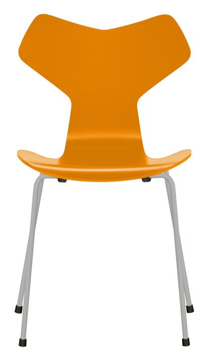 Grand Prix 3130 Chair, Lacquer, Burnt yellow, Nine grey