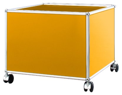 USM Haller Mobile Pedestal for Kids, Golden yellow RAL 1004, H 43 x W 53 x D 53 cm