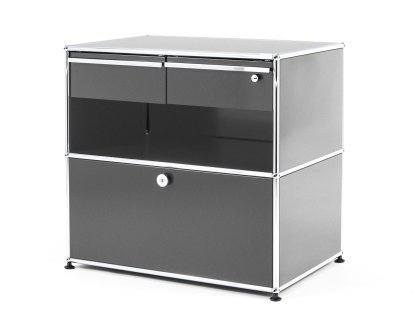 USM Haller Office Sideboard M with Drawers, USM matte silver