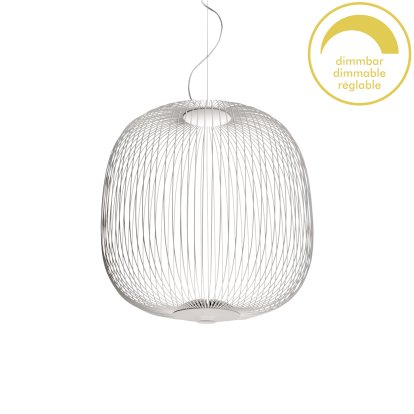 Spokes Pendant Lamp, Ø52 cm, White, Dimmable