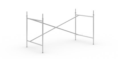 Eiermann 2 Table Frame , Silver, Vertical,  offset, 135 x 66 cm, With extension (height 72-85 cm)
