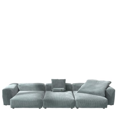 Vetsak Sofa Set 5, Cord velours - Mint, With cushions