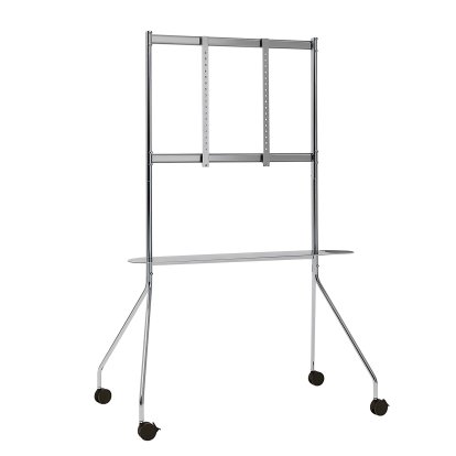 Moon Rollin TV stand, Pro, Chrome