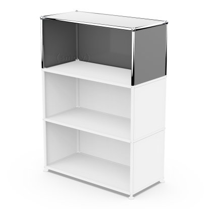 USM Haller Extension Kit Vertical 1, Mid grey RAL 7005, 35 cm