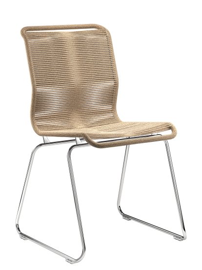 Panton One Chair, Paper Nature, Chrome