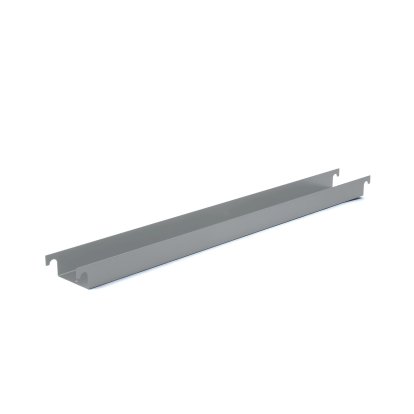 Cable Trough for Eiermann Table Frames, For table frame 110 cm (Eiermann 1), Basalt grey