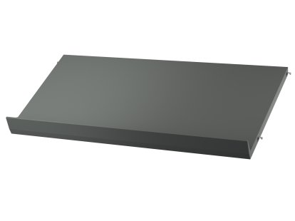 String System Magazine Shelf Wood, 78 x 30 cm, Dark grey lacquered