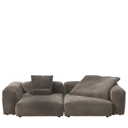 Vetsak Sofa Set 2, L, Cord velours - Mocha, With cushions