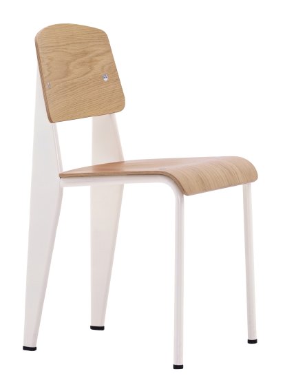 Standard Chair, Base ecru/Seat, back natural oak