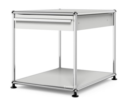USM Haller Side Table with Drawer, Light grey RAL 7035