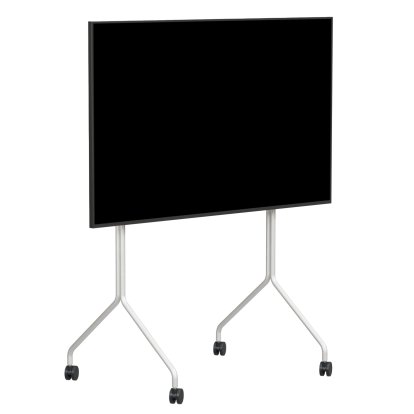 Moon TV Stand, Tall, Cloudy silver