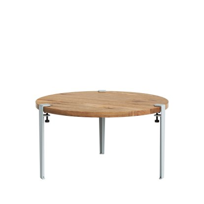 Tiptoe Side Table Brooklyn, Reclaimed oak, Pale blue