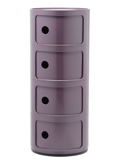 Componibili Round - 4 Compartments, Purple