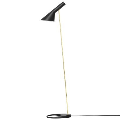 AJ Standing Lamp, Black/Brass