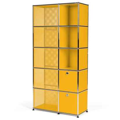 USM Haller wardrobe type 3, Golden yellow RAL 1004