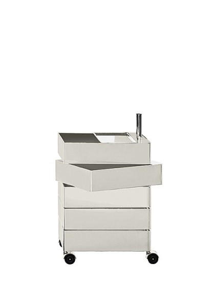 360° Container, 720 mm (5 shelves), Light grey