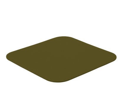 Felt Coasters for Componibili, 1, Square (rounded corners), 36 x 36 cm, 003 dark olive