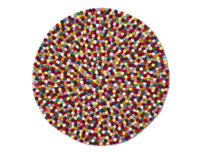 Pinocchio Rug, ø 90 cm, Multi colour