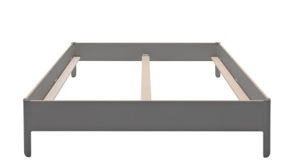 Nait Double Bed, 160 x 200, Without headboard, CPL anthracite