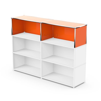 USM Haller Extension Kit Vertical 2, Pure orange RAL 2004, 35 cm