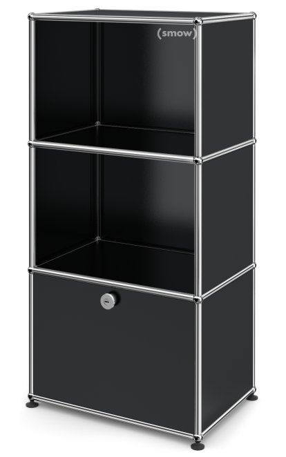 USM Haller Highboard M for Kids with 1 Drop-down Door, Graphite black RAL 9011