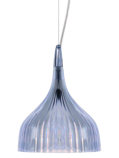 É Pendant Lamp / Wall Lamp, Suspension lamp, Transparent, Sky blue
