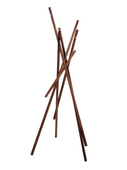 Sticks Coat Rack, Walnut oiled
