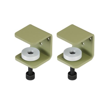 Tiptoe Clamp for Wall Shelves (Set of 2), Khaki green