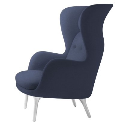 Ro Lounge Chair, Christianshavn 1153 - Blue Uni, Without footstool