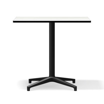 Bistro Table Indoor, Rectangular (640x796 mm), Solid core material white