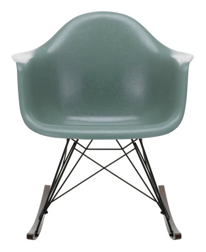 Eames Fiberglass Armchair RAR, Eames sea foam green, Coated basic dark, Dark maple