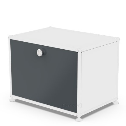 USM Haller Drop-down Door for USM Haller Shelves, 50 cm x 35 cm, Anthracite RAL 7016