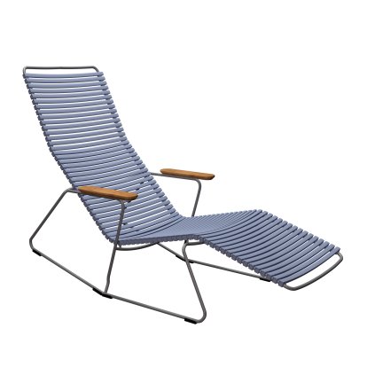 Click Deck Chair tiltable, Pigeon blue