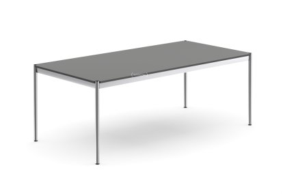 USM Haller Table, 200 x 100 cm, Laminate, Light mid grey