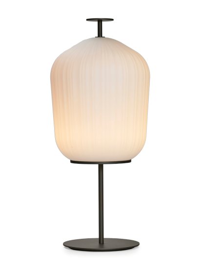 Plissée Floor Lamp, Black