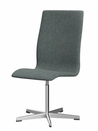 Oxford Office Swivel Chair, Without armrests, Middle-high back, Fixed base, Hallingdal 65, 130 - Grey