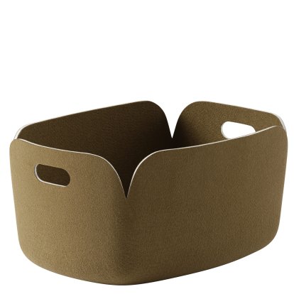 Restore Storage Basket, Brown green