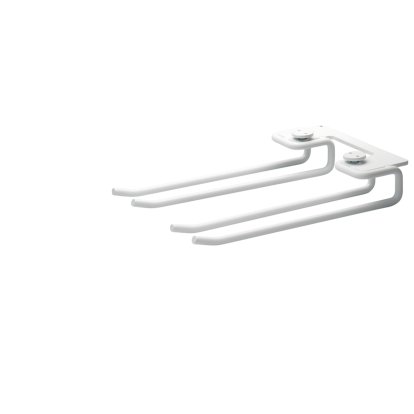 String System Hanger Rack (Set of 2), W 13,5 x H 3 x D 20 cm, White