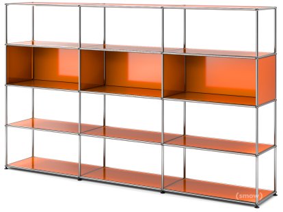 USM Haller Living Room Shelf XL, Pure orange RAL 2004