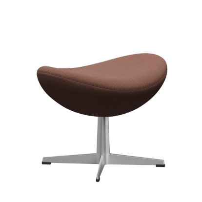Egg Footstool, Christianshavn, Christianshavn 1132 - Beige/Orange, Satin polished aluminium