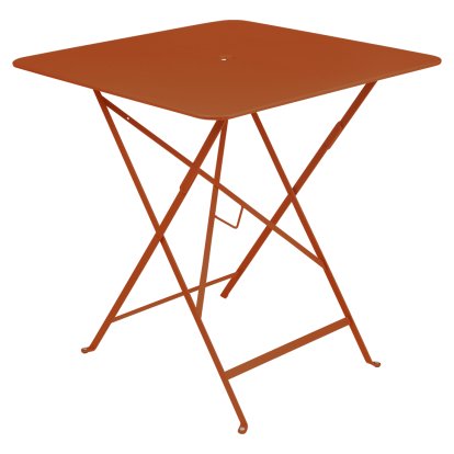 Bistro Folding Table rectangular, H 74 x W 71 x D 71 cm, Candied orange