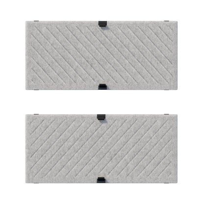 USM Soft Panel Mono for USM Haller Shelves, 75 cm x 35 cm, Grey, Diagonal