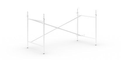 Eiermann 2 Table Frame , White, Vertical,  offset, 135 x 66 cm, With extension (height 72-85 cm)