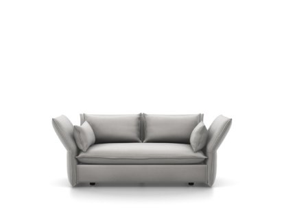 Mariposa Sofa, 2-Seater (H80,5 x B140 x T101,5 cm), Iroko silver grey