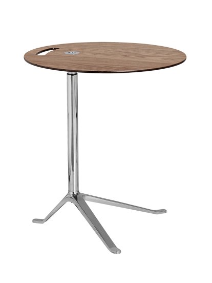 Little Friend Table, Height adjustable, Oak table top / polished frame