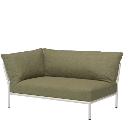 Level 2 Left Corner, Muted White, Leaf