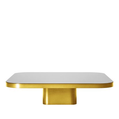 Bow Coffee Table, Brass natural, H 25 x W 100 x D 100