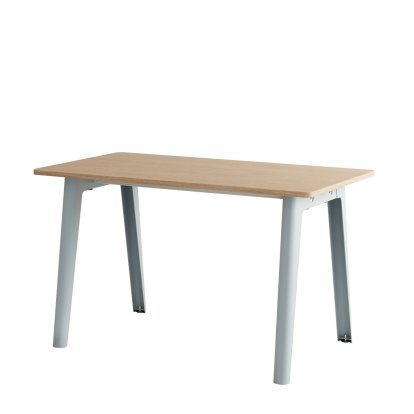 New Modern Desk, Metal/wood, 130 x 70 cm, Without storage module, Pale blue